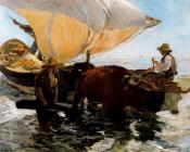 华金索罗利亚巴斯蒂达 - Study for The Comeback of the fisheries